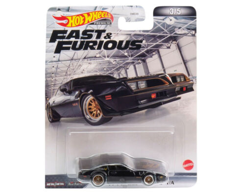 Hot Wheels Premium Modeliukas 1977 Pontiac Trans Am T/A F&F, black/gold