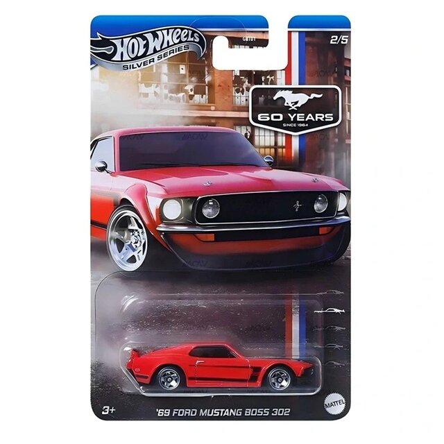 PRE-ORDER Hot Wheels Mainline Ford Mustang Celebration Modeliukas 1969 Ford Mustang Boss 2/5