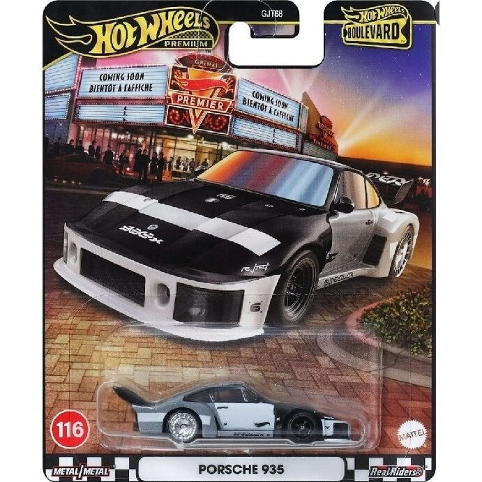 Hot Wheels Premium Boulevard 116-120 Modeliukas Porsche 935 white/black (yra Sandėlyje)