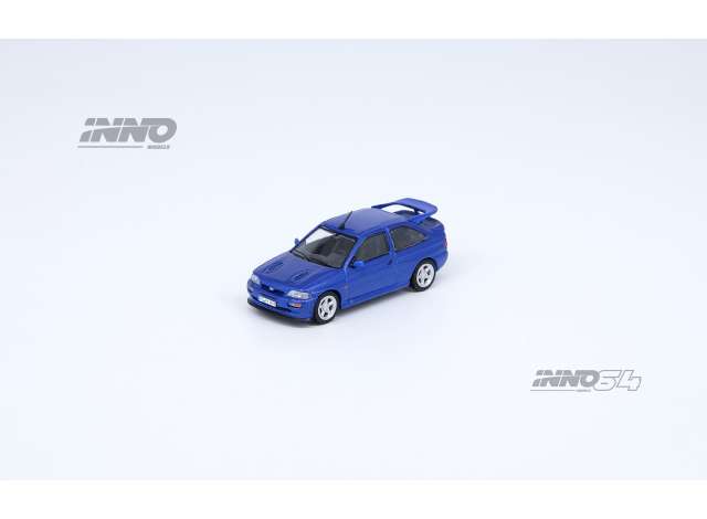 PRE-ORD3R Inno64 Modeliukas 1/64 Ford Escort RS Cosworth *left Hand Drive*, metallic blue