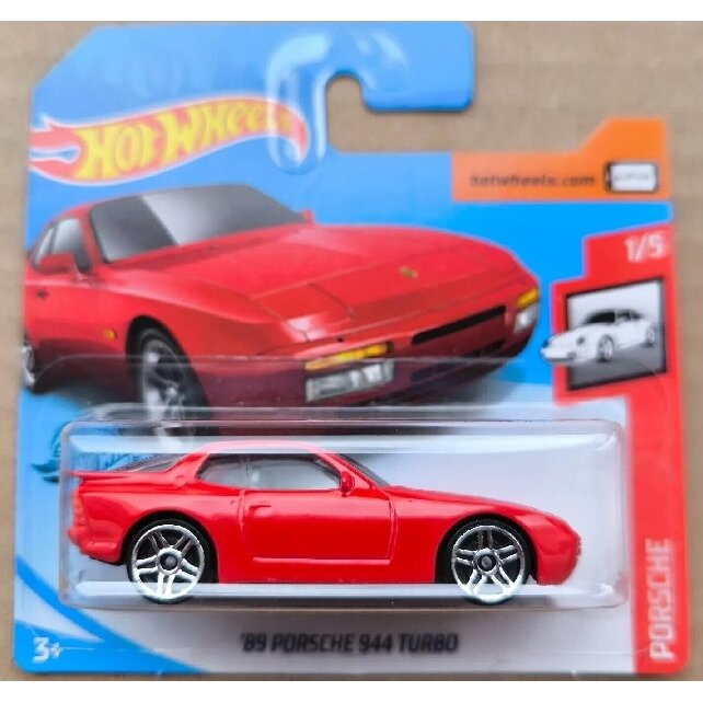 Hot Wheels Mainline Modeliukas 89 Porsche 944 Turbo red (yra Sandėlyje)
