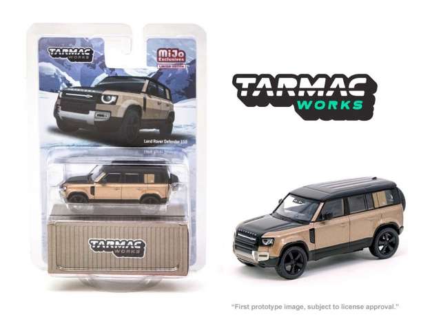 PRE-ORD3R Tarmac Modeliukas 1/64 Land Rover Defender 110, brons/black