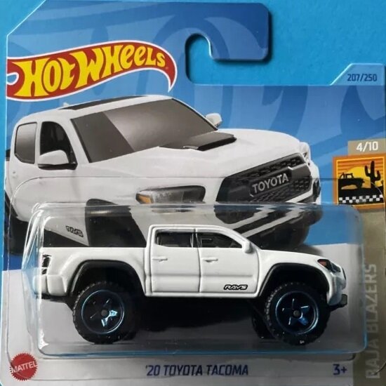 Hot Wheels Mainline Modeliukas 20 Toyota Tacoma white short card (yra Sandėlyje)