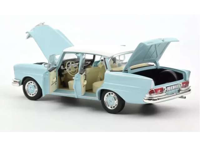 PRE-ORD3R Norev Modeliukas 1/18 1965 Mercedes Benz 220S, light blue