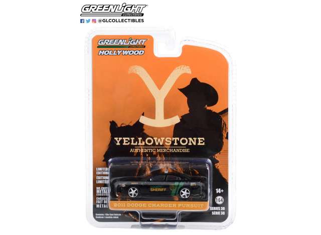 PRE-ORD3R GreenLight Modeliukas 2011 Dodge Charger Pursuit County Sheriff Deputy #18 Yellowstone (2018-Current TV Series) *Hollywood Series 38*