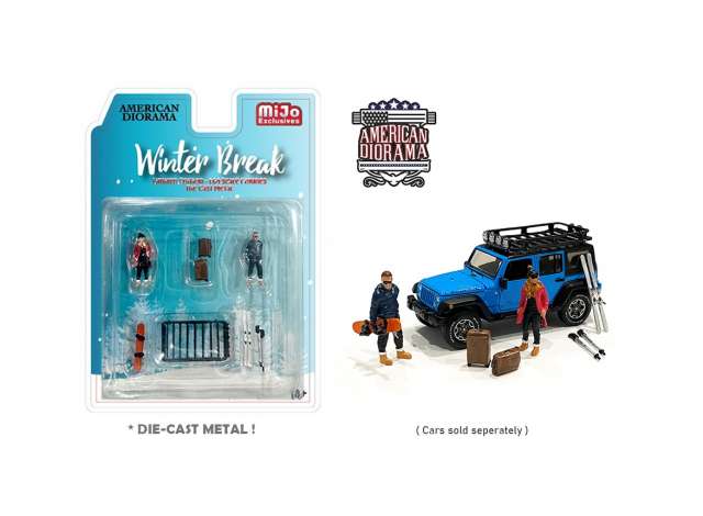 PRE-ORD3R American Diorama Figūrėlės Winter Break Figure set (Car Not Included !!)
