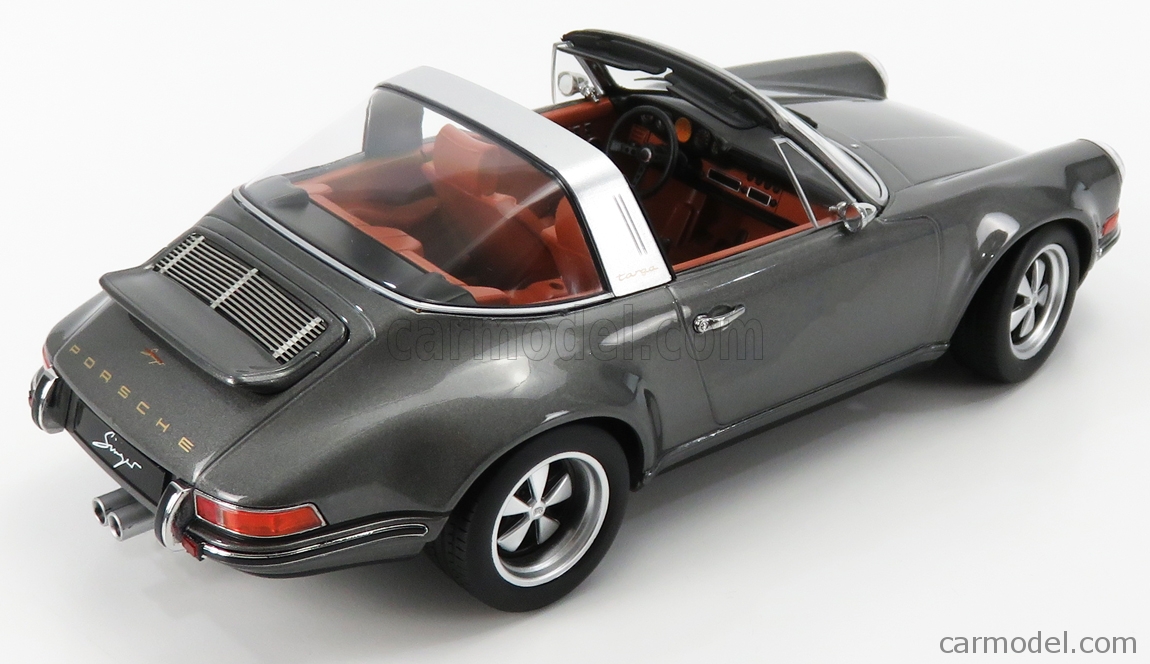 PRE-ORD3R KK Scale Modeliukas 1/18 Singer Porsche 911 targa, grey