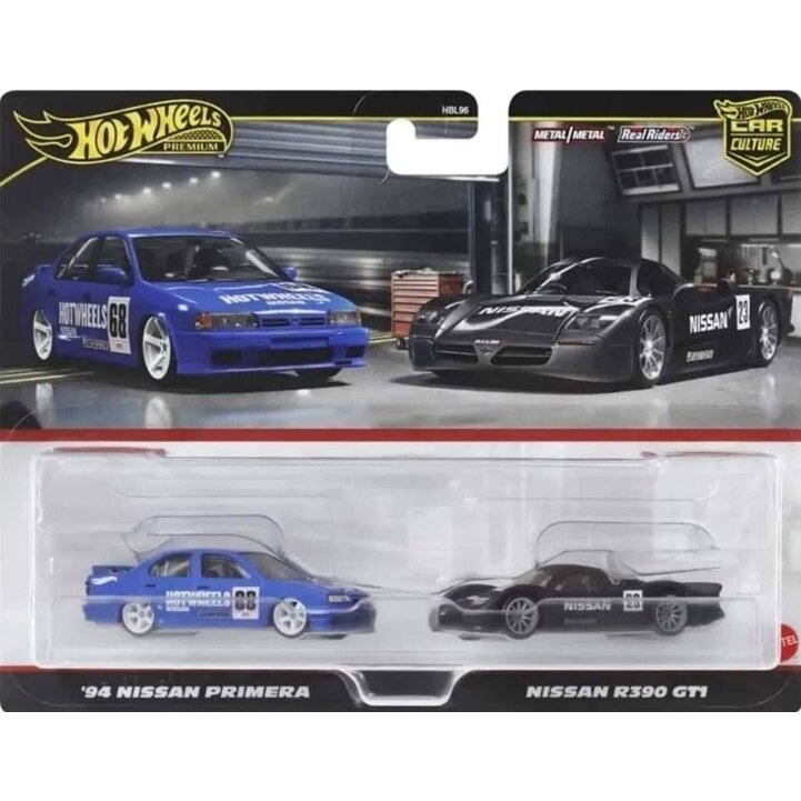 Hot Wheels Premium 2-pack Modeliukas Nissan R390 GT1 / ’94 Nissan Primera