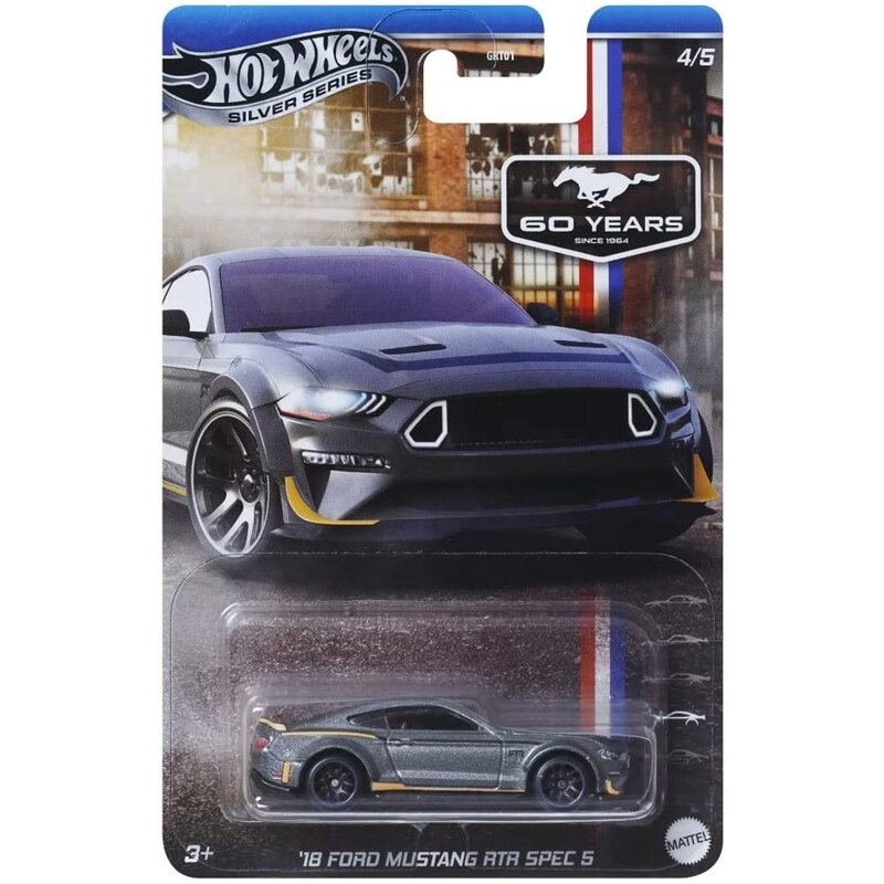 PRE-ORDER Hot Wheels Mainline Ford Mustang Celebration Modeliukas 2018 Ford Mustang RTR Spec5 4/5