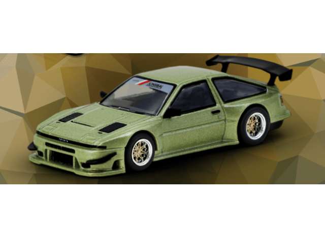 PRE-ORD3R Tarmac Modeliukas 1/64 Toyota Sprinter Trueno AE86 Widebody, green
