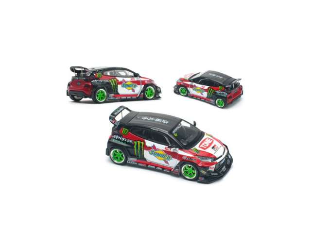 Pop Race Modeliukas 1/64 Toyota Pandem GR Yaris Daigo Saito, various (yra Sandėlyje)