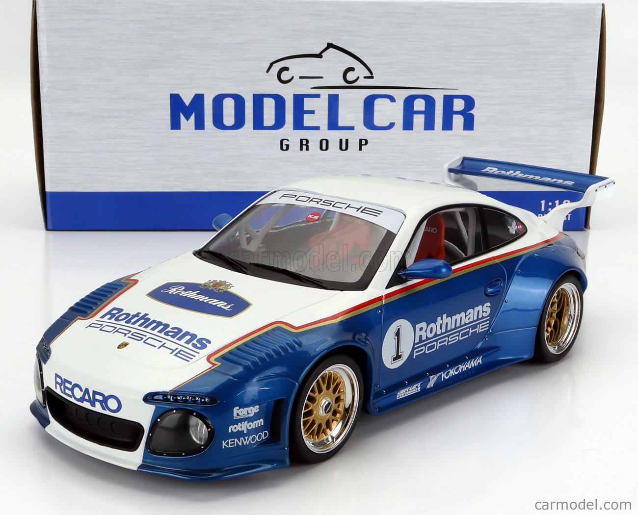 PRE-ORD3R MCG Modeliukas 1/18 2020 Porsche Old & New 997, white/decor - Rothmans Basis: 911 (997)