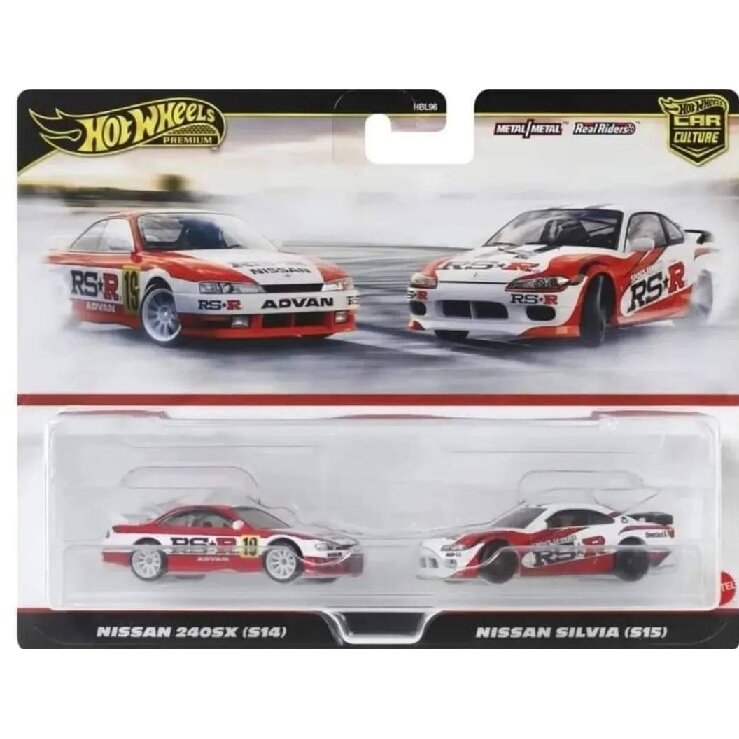Hot Wheels Premium 2-pack Modeliukas Nissan 240SX (S14) / Nissan Silvia (S15)
