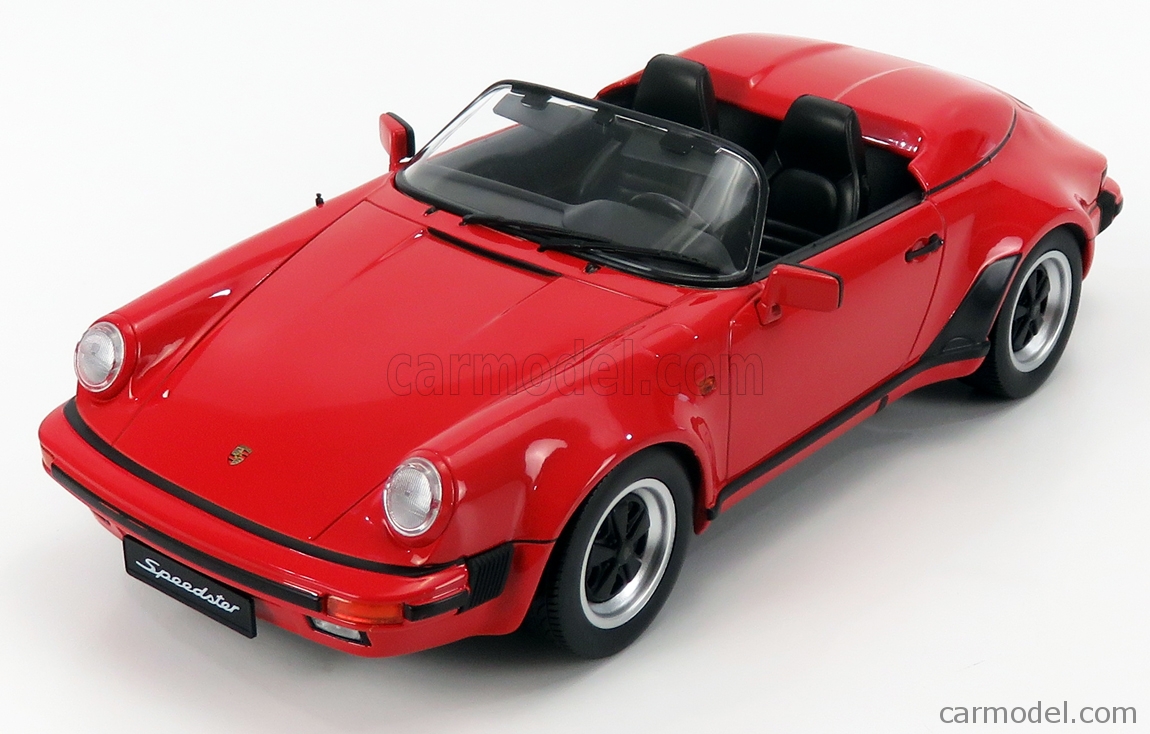 PRE-ORD3R KK Scale Modeliukas 1/18 1989 Porsche 911 Speedster, red