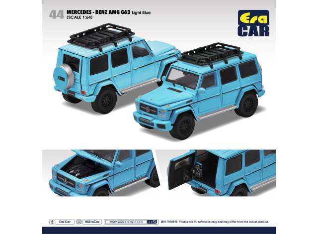 Era Car Modeliukas 44 Mercedes Benz G63 AMG 6X6, light blue