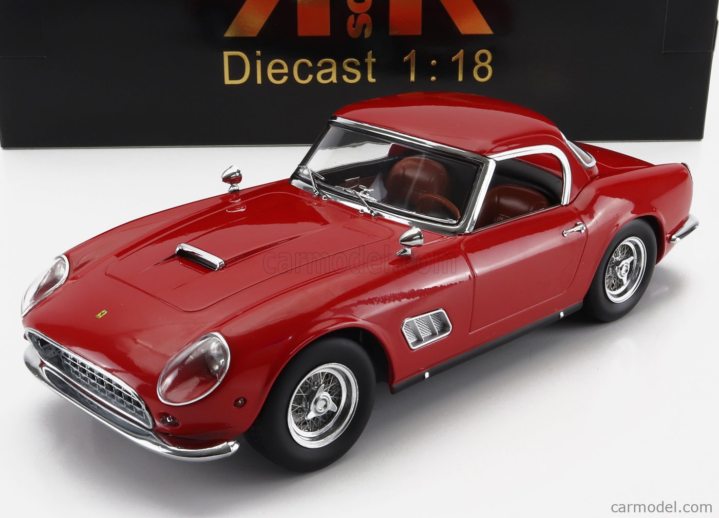 PRE-ORD3R KK Scale Modeliukas 1/18 1960 Ferrari 250 GT Califonia Spyder *US-Version*, red