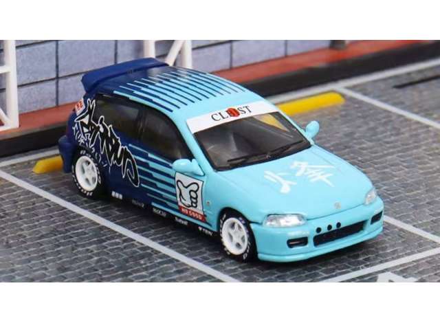 PRE-ORD3R Street Weapon Modeliukas 1/64 Honda Civic EG6 *Falken*, blue