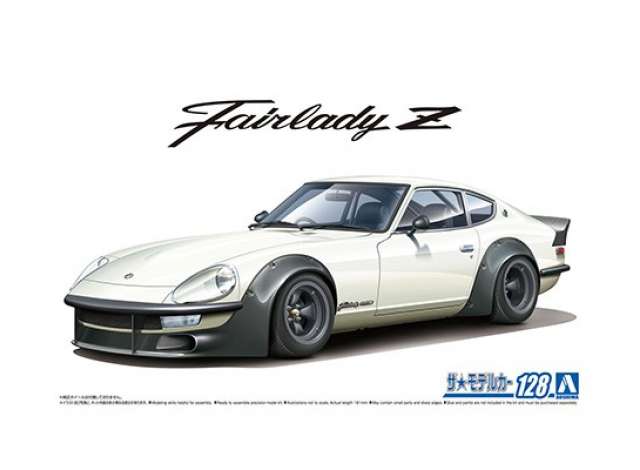 PRE-ORD3R Aoshima Modeliukas #128 Nissan S30 Fairlady Z Aero Custom Version II, plastic modelkit