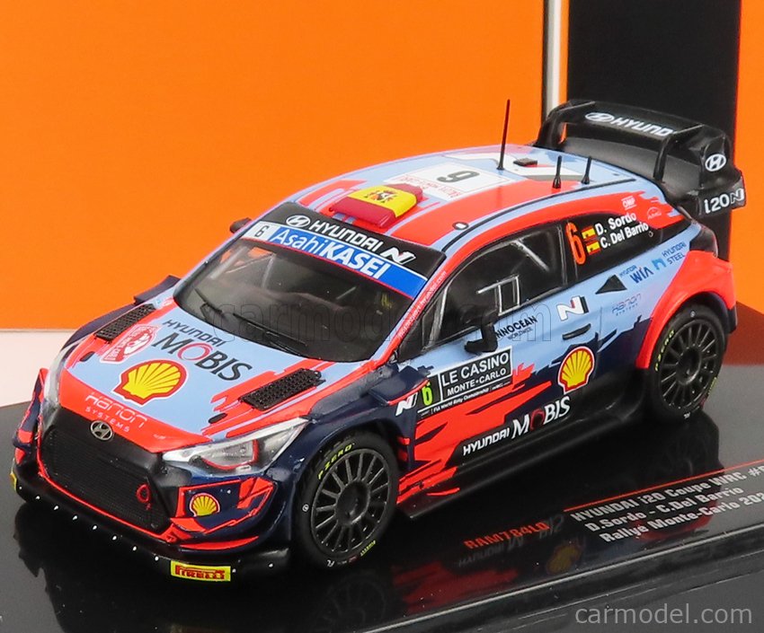 PRE-ORD3R IXO Models Modeliukas 1/43 2021 Hyundai i20 Coupe WRC Hyundai Motorsport N #6 D. Sordo/C. Carrera...