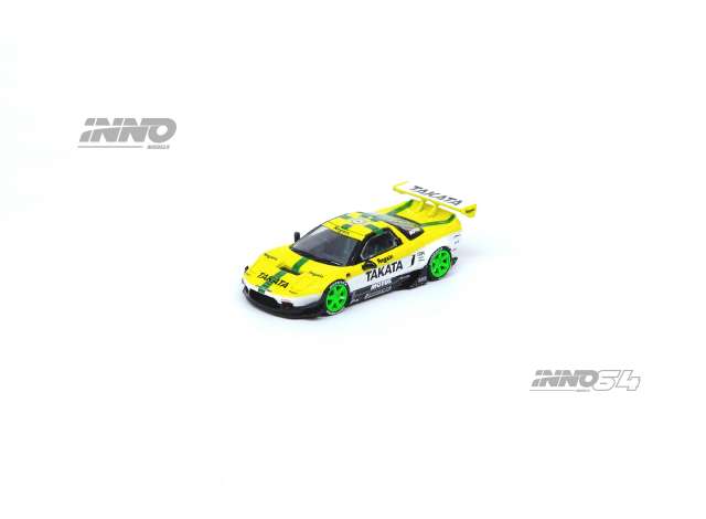 PRE-ORD3R Inno64 Modeliukas 1/64 NSX Na1 Rocket Bunny V2 Aero *Takako Dome* concept livery, yellow/white/black/green rims