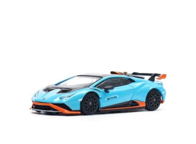 PRE-ORD3R Pop Race Modeliukas 1/64 Lamborghini Huracan, sto blu laufey/arancio xanto