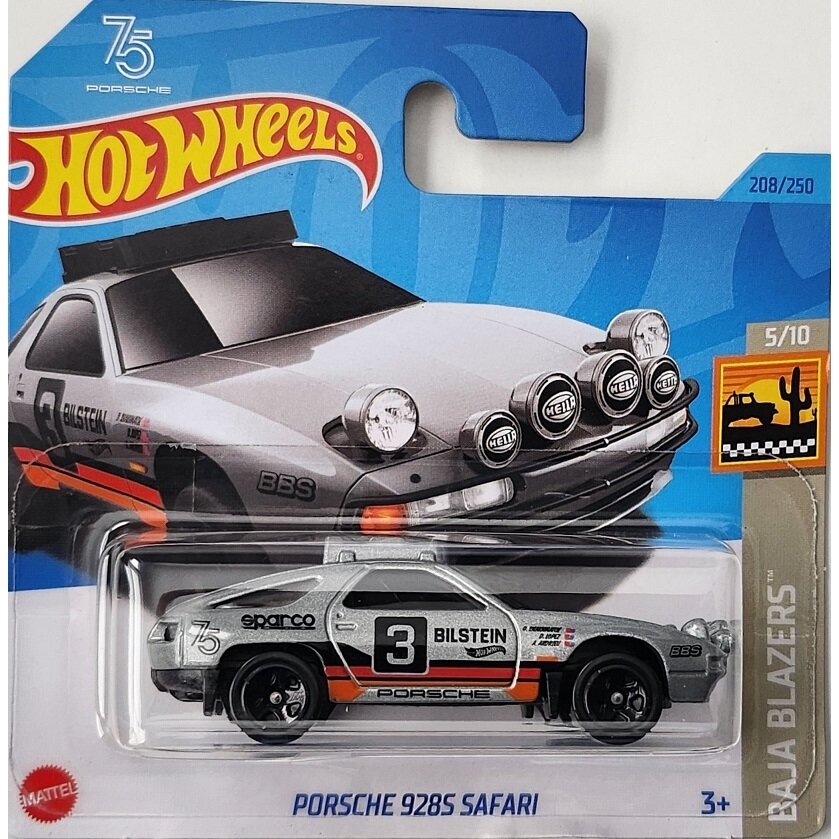 Hot Wheels Modeliukas Baja Blazers 5 of 10 - Porsche 928S Safari Bilstein gray short card (yra Sandėlyje)