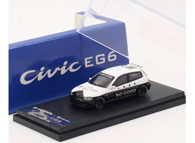 PRE-ORD3R Street Weapon Modeliukas 1/64 Honda Civic EG6 Police, white/black