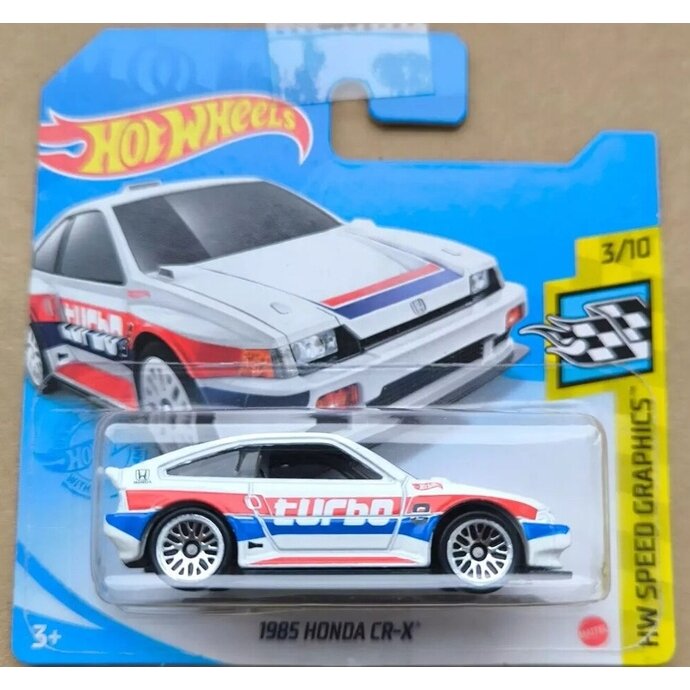 Hot Wheels Mainline Modeliukas 1985 Honda CR-X White (yra Sandėlyje)