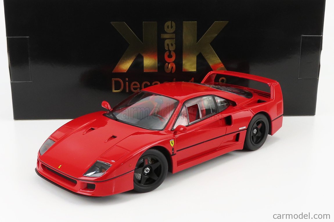 PRE-ORD3R KK Scale Modeliukas 1/18 1990 Ferrari F40 Lightweight, red