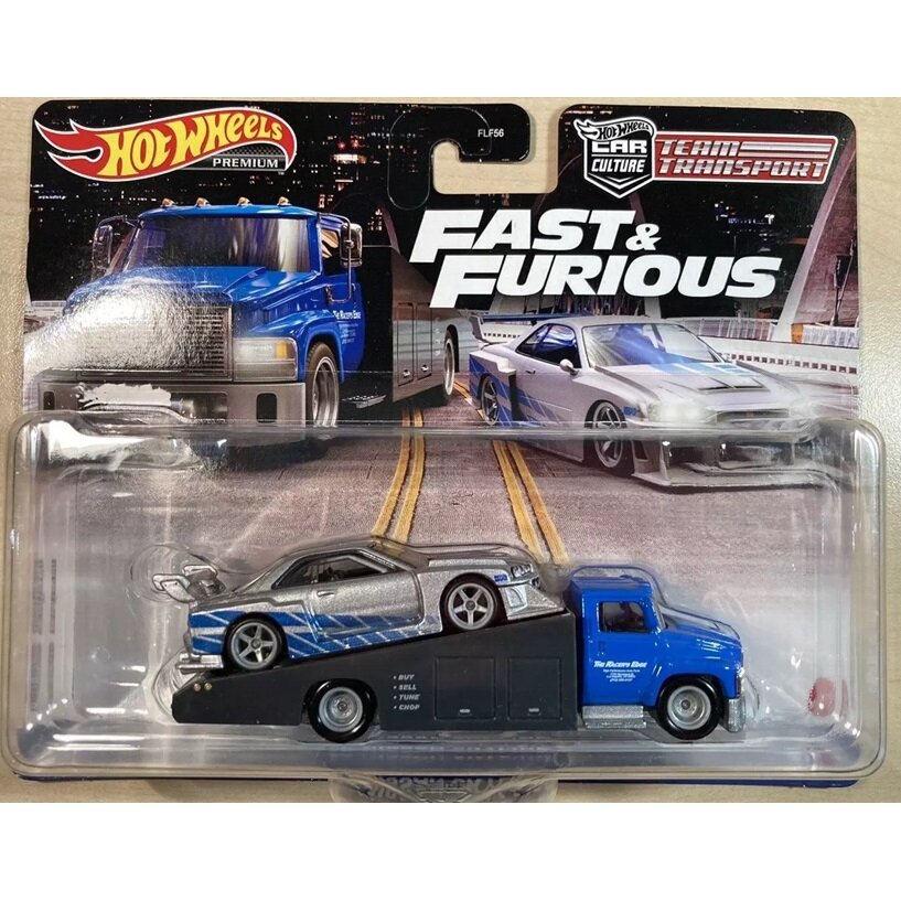 Hot Wheels Premium Fast & Furious Team Transport Modeliukas Nissan Skyline R34