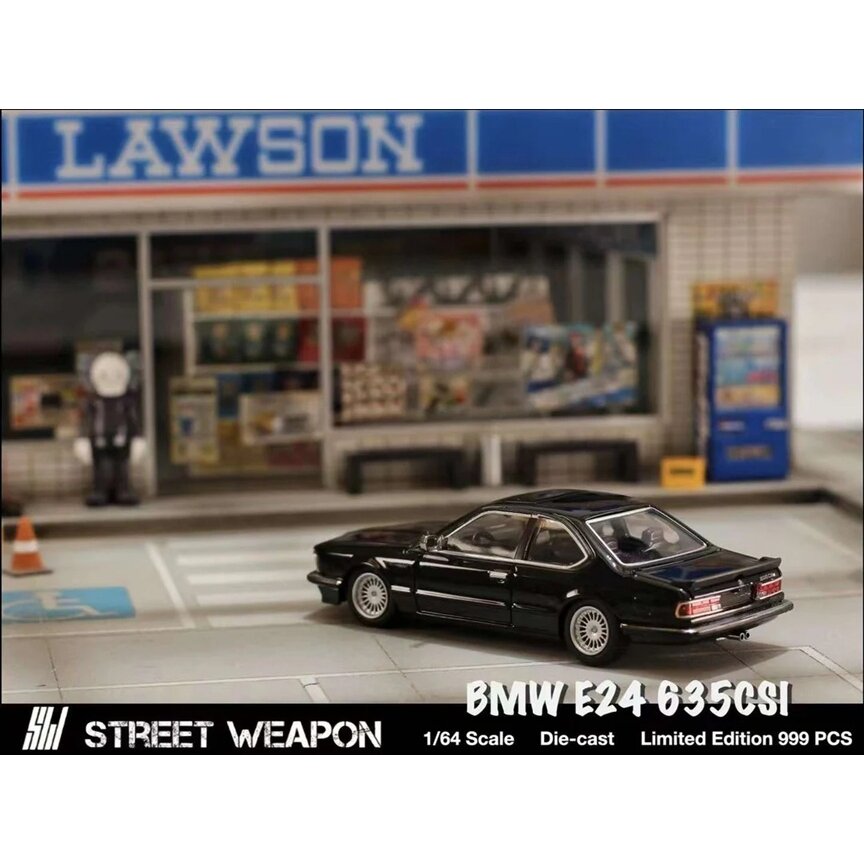 Street Weapon Modeliukas 1/64 BMW E24 635 CSI, black