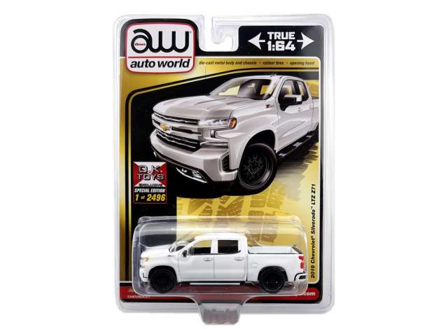 PRE-ORD3R Auto World Modeliukas 2019 Chevrolet Silverado LTZ Z71, white