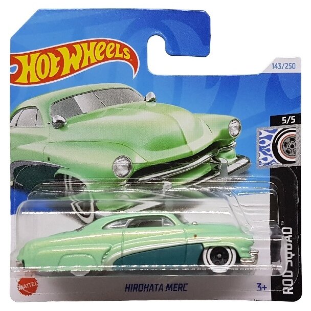 Hot Wheels Mainline Modeliukas Hirohata Merc short card