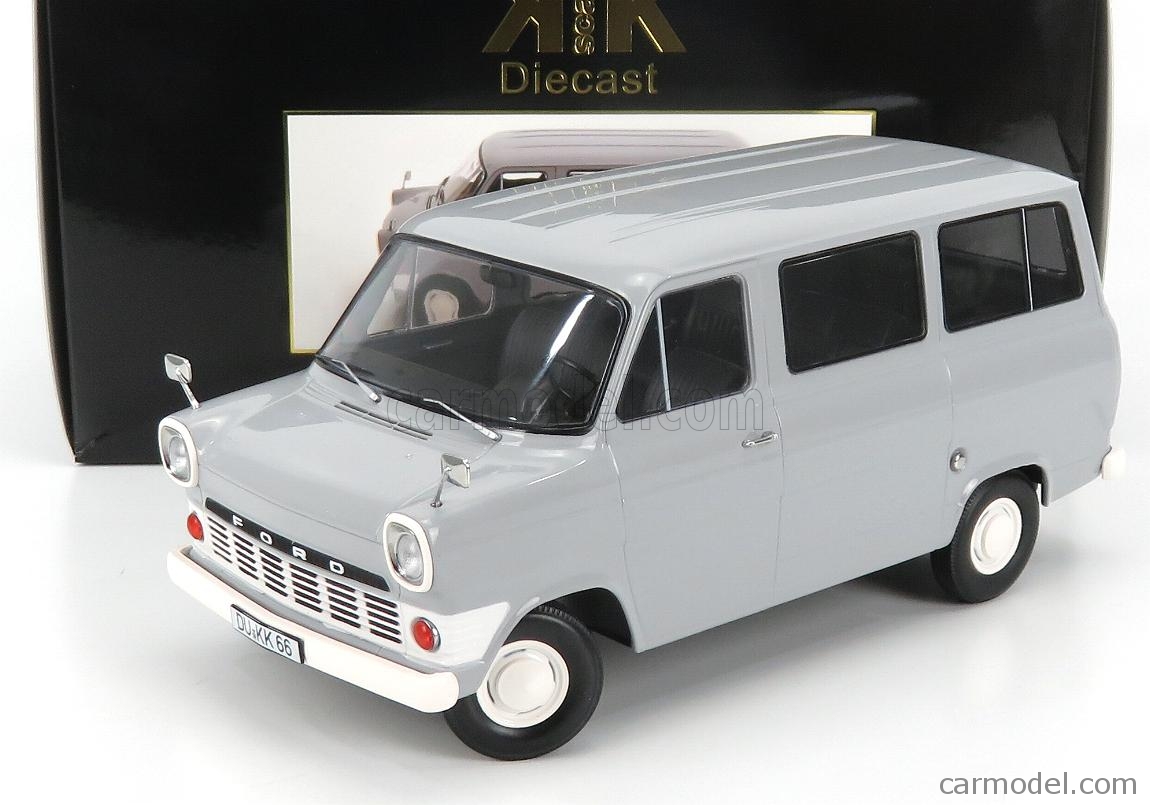 PRE-ORD3R KK Scale Modeliukas 1/18 1965 Ford Transit, light grey