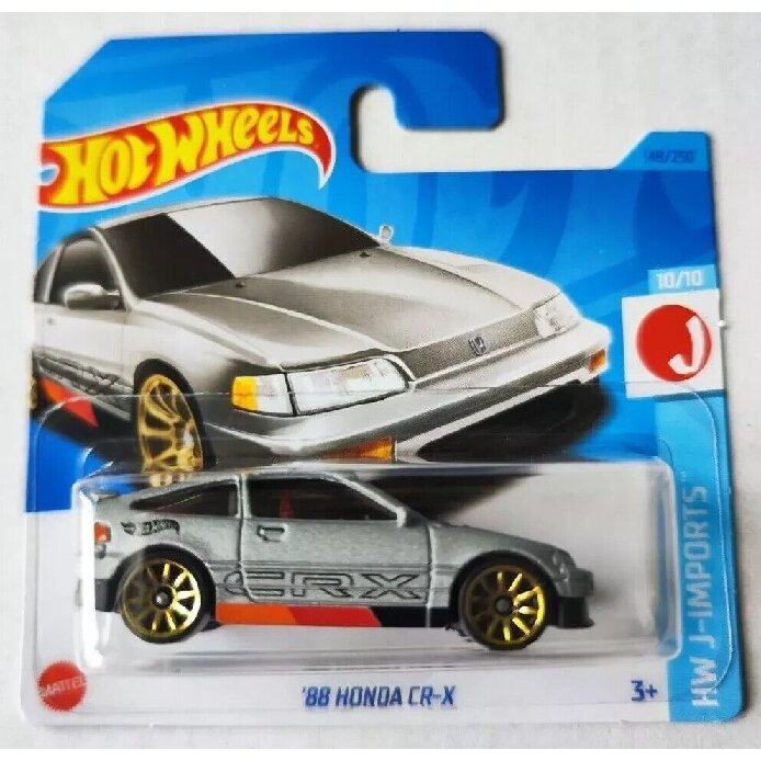 Hot Wheels Mainline Modeliukas 88 Honda CR-X Grey (yra Sandėlyje)