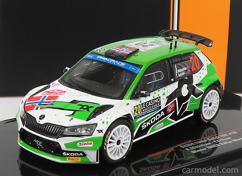 PRE-ORD3R IXO Models Modeliukas 1/43 2022 Skoda Fabia Rally 2 Evo #20 A. Mikkelsen/E. Torstein WRC Rally Mo...
