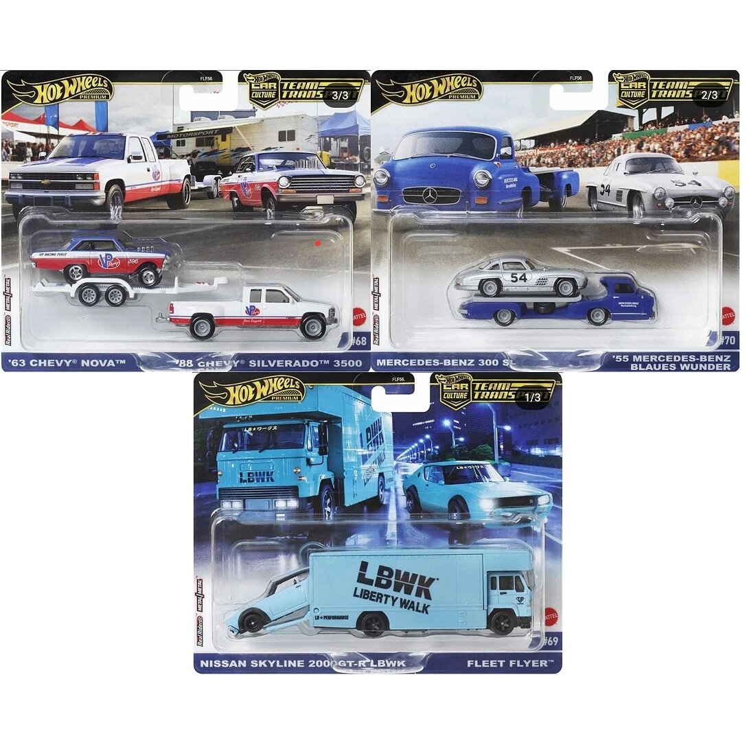 Hot Wheels Premium Team Transport Modeliukų rinkinys (978C)