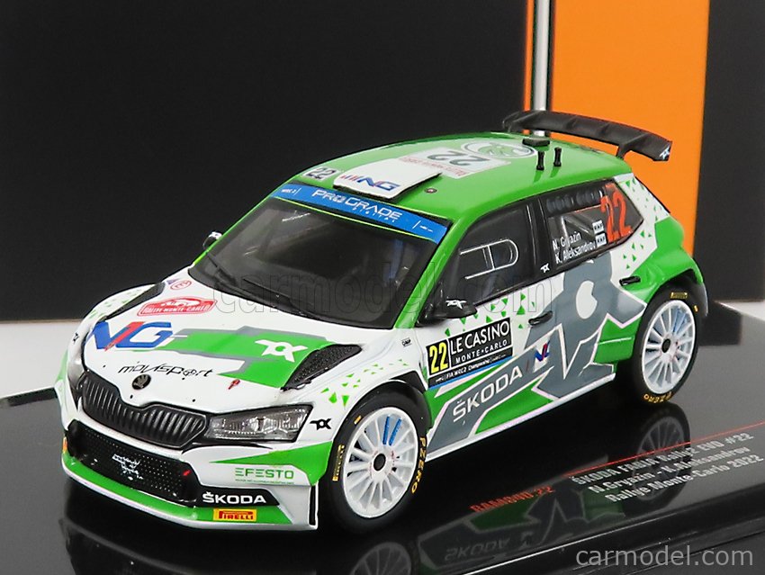 PRE-ORD3R IXO Models Modeliukas 1/43 2022 Skoda Fabia Rally 2 Evo #22 N. Gryazin/K. Aleksandrov WRC Rally M...