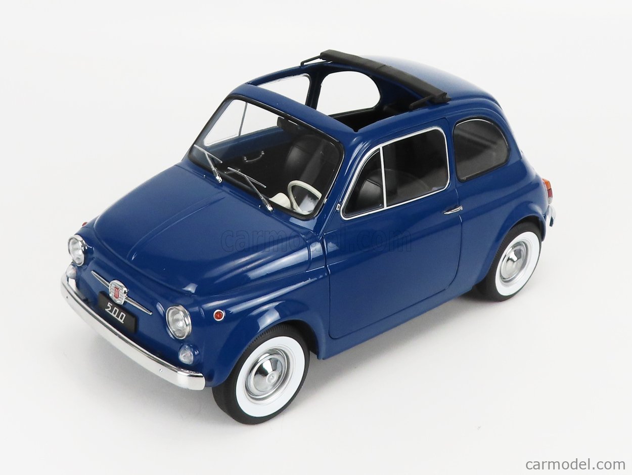 KK Scale Modeliukas 1/12 1968 Fiat 500, blue