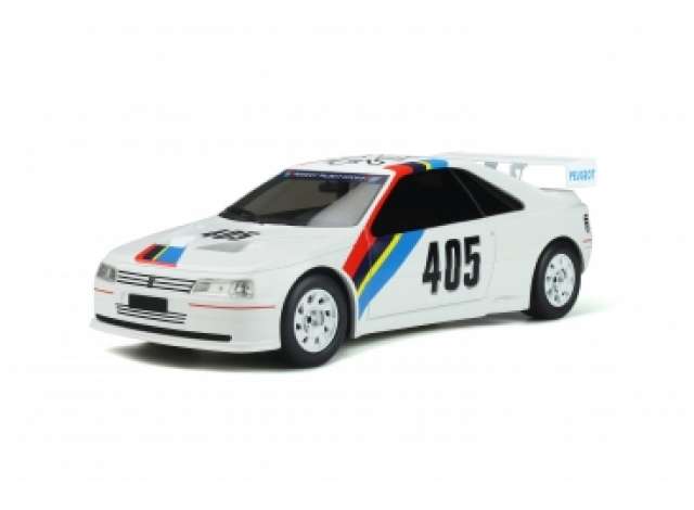 OttO Miniatures Modeliukas 1988 Peugeot 405 T16 Gr.S *Resin series*, white/red/blue