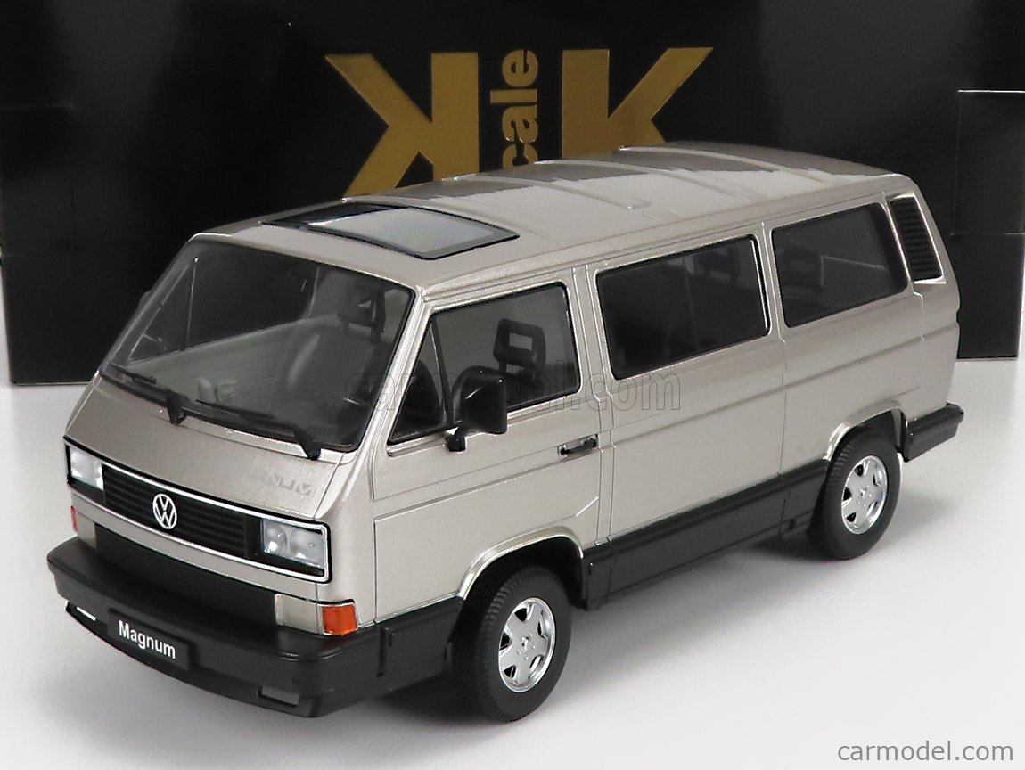 PRE-ORD3R KK Scale Modeliukas 1/18 1987 Volkswagen T3 Bus Multivan, light grey metallic