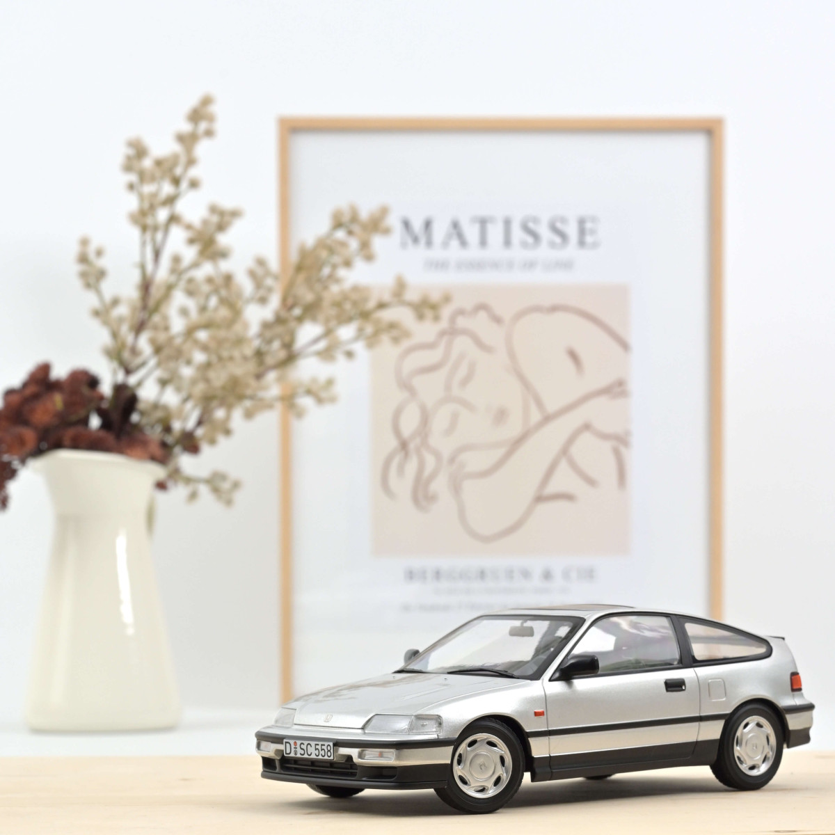 PRE-ORD3R Norev Modeliukas 1/18 1990 Honda CRX, silver