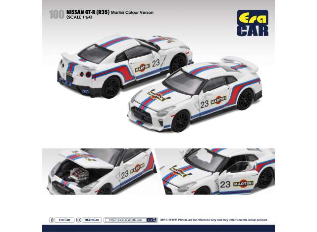 Era Car Modeliukas 2020 Nissan GT-R (Martini Colour Version), white/red/blue