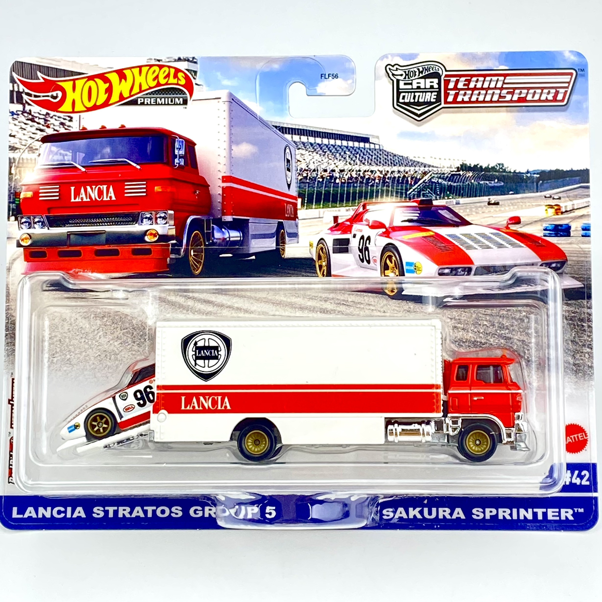 Hot Wheels Premium Team Transport Modeliukas Sakura Sprinter & Lancia Stratos #96
