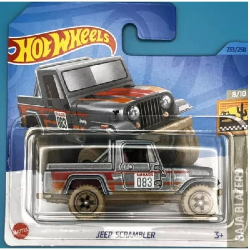 Hot Wheels Mainline Modeliukas Jeep Scramble Grey (yra Sandėlyje)