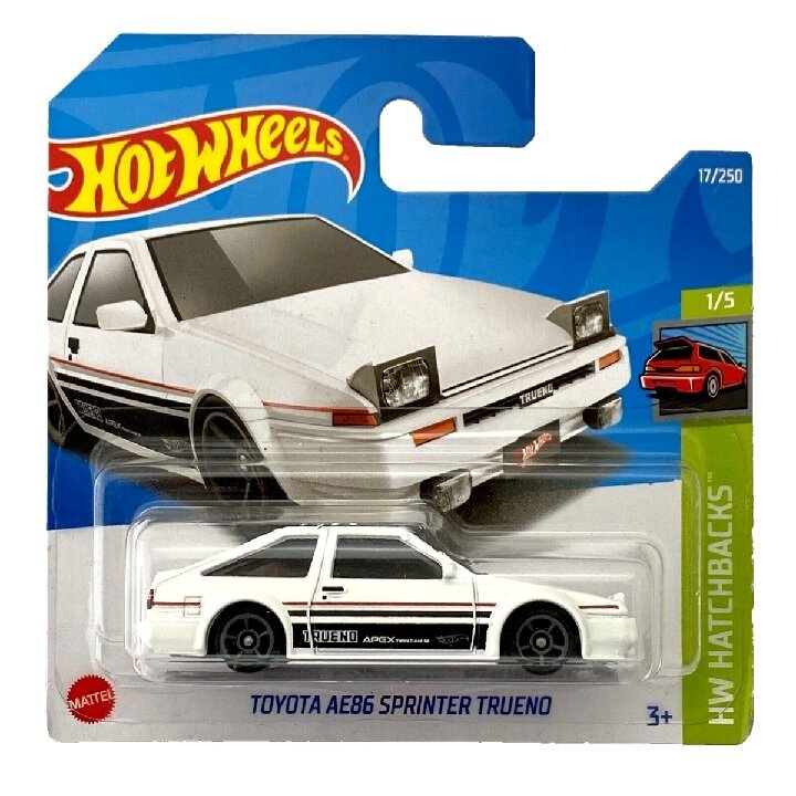 Hot Wheels Mainline Modeliukas Toyota AE86 Sprinter Trueno White