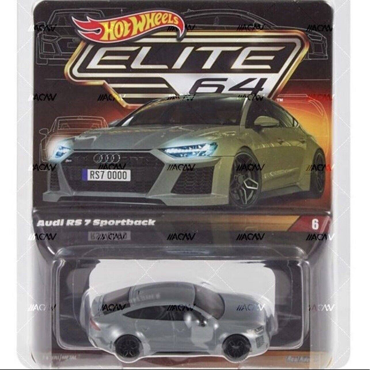 Hot Wheels Elite 64 Modeliukas ’21 Audi RS 7 Sportback Custom (yra Sandėlyje)