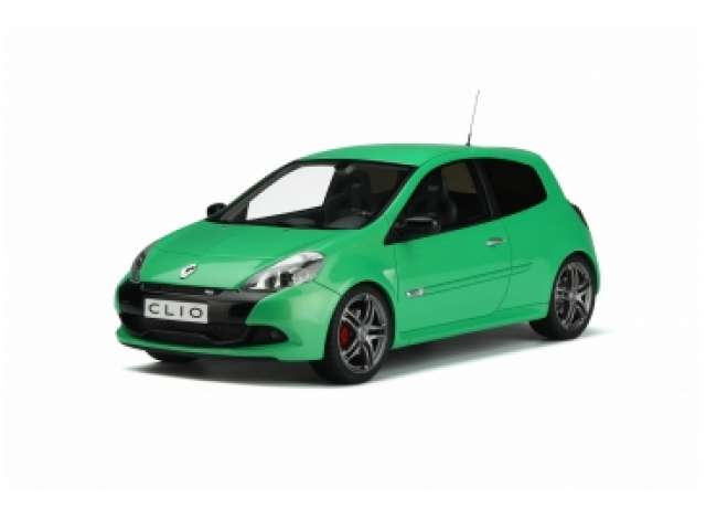 PRE-ORD3R OttO Miniatures Modeliukas 1/18 2011 Renault Clio 3 Ph. 2 RS *Resin series*, alien green
