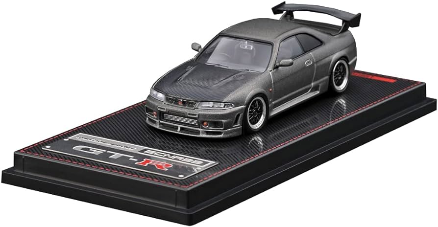 Ignition Models Modeliukas Nissan Nismo R33 GT-R 400R, titanium grey (yra Sandėlyje)