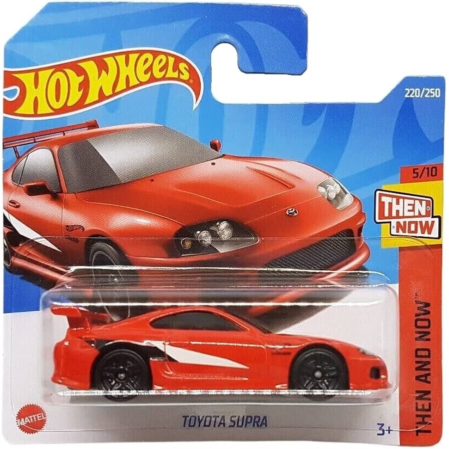 Hot Wheels Mainline Modeliukas Toyota Supra MK4 red short card
